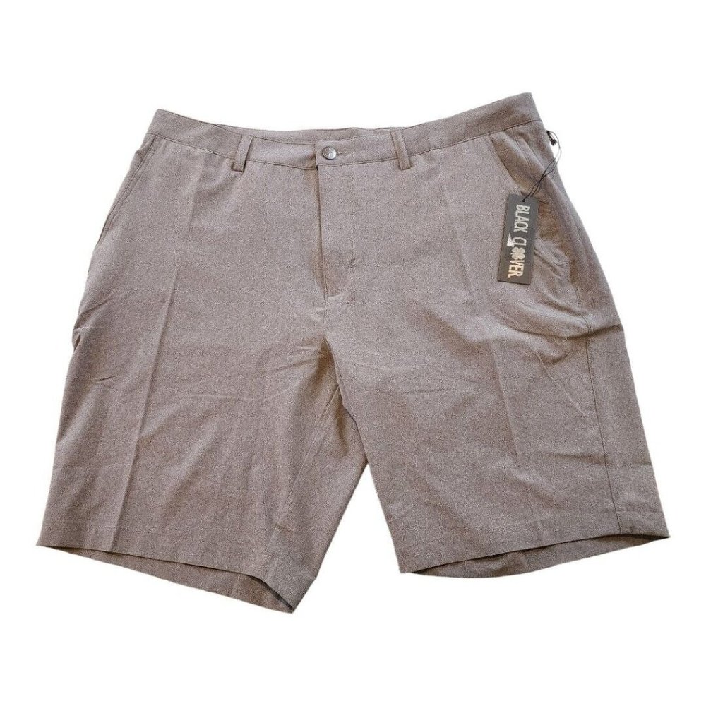 Black Clover Men's Tan Flat Front Shorts